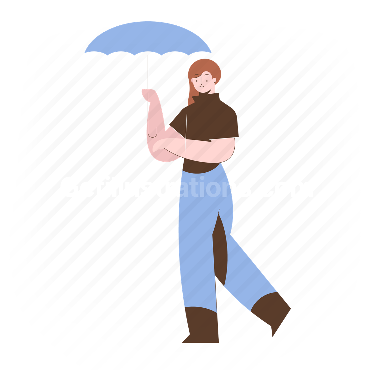umbrella, protection, weather, female, woman